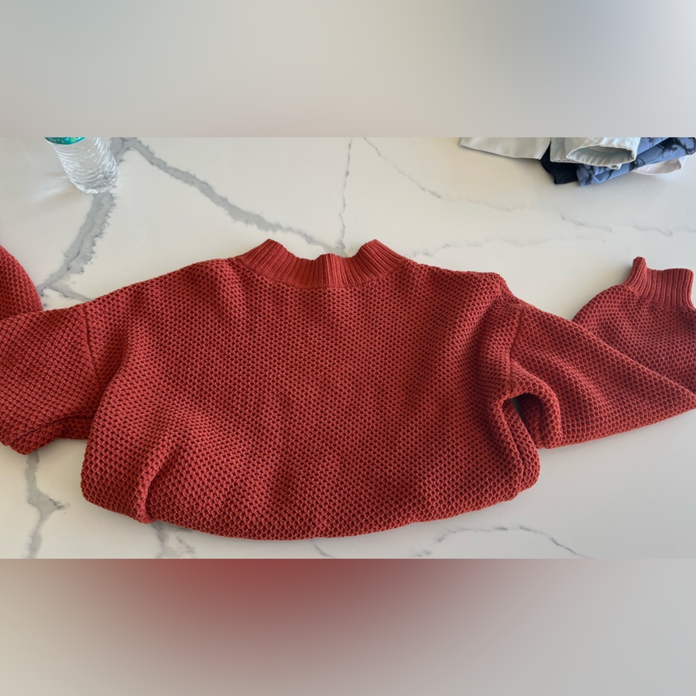 Orange knitted Hollister sweater
